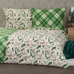 Lenjerie de pat din bumbac 4Home Scotch verde , 140 x 200 cm, 70 x 90 cm, 140 x 200 cm, 70 x 90 cm imagine