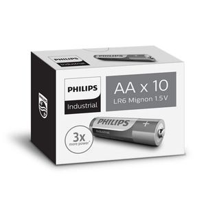 Philips Industrial AA Ultra Baterii alcaline, 10buc imagine