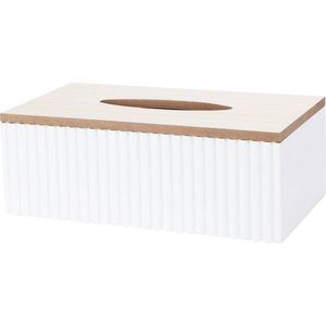 Cutie pentru batiste Stripes alb, 25 x 13, 5 x 9 cm imagine