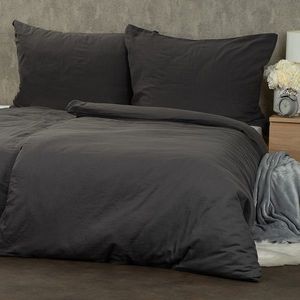 Lenjerie de pat din bumbac Culoare gri , 140 x 200cm, 70 x 90 cm imagine