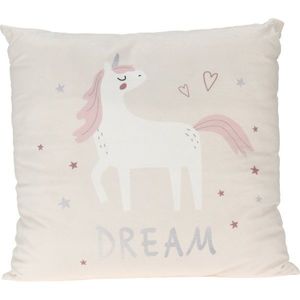 Pernă pentru copii Unicorn dream alb, 40 x 40 cm imagine
