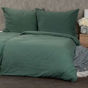 Lenjerie de pat din bumbac Culoare verde , 140 x200 cm, 70 x 90 cm imagine