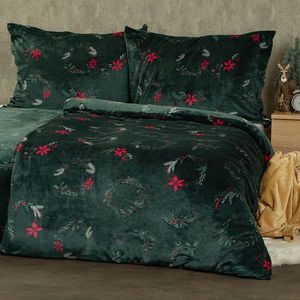 Lenjerie de pat din microflanel 4Home Poinsettia , 140 x 220 cm, 70 x 90 cm, 140 x 220 cm, 70 x 90 cm imagine