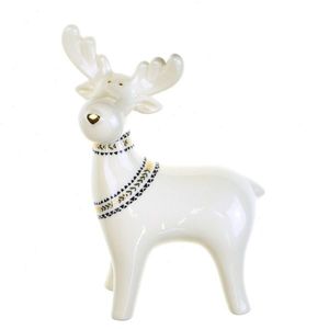 Ren ceramic cu accesorii aurii, 11, 8 x 6x 15, 5 cm imagine