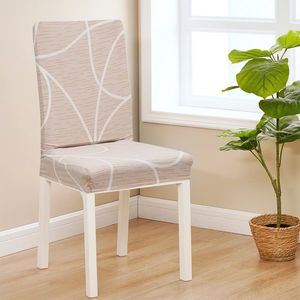 Husă pentru scaun 4Home Abstract bej , 45-50 cm, set de 2 buc. imagine