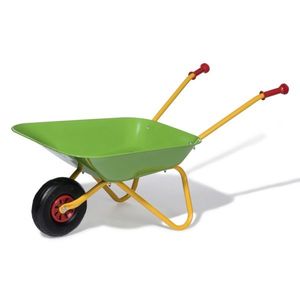Roabă metalică de grădinărit Rollytoys 80 x 41 x38 cm, verde imagine