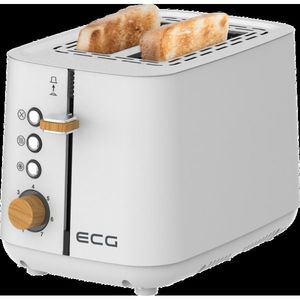 Prăjitor de pâine ECG ST 2768 Timber White, alb imagine