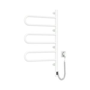 Radiator portprosop rotativ electric cu termostat FOUETTE 185W/230V 81, 8 cm IP44 alb imagine