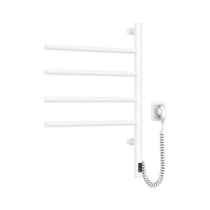Radiator portprosop rotativ electric cu termostat ARABESQUE 150W/230V 64, 6 cm IP44 alb imagine