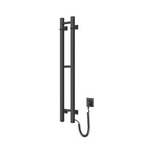 Radiator portprosop electric SILOUETTE 187W/230V 101, 1 cm IP44 negru dreapta dreptunghiular imagine
