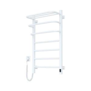 Radiator electric de baie cu termostat FORTIS 350W/230V 80, 6 cm IP44 alb stânga imagine
