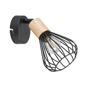 Spot de perete FARFALLE 1xE14/25W/230V negru/fag Rabalux 3147 imagine