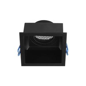 Corp de iluminat încastrat GU10 9x9 cm negru imagine