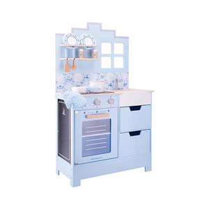 Bucătărie din lemn cu accesorii New Classic Toys albastru imagine