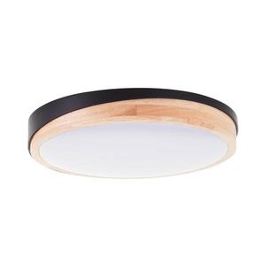 Plafonieră LED dimabilă Brilliant BAARLO LED/24W/230V d. 35 cm negru – certificat FSC imagine