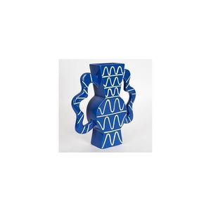 Vază ceramică 37, 5x35, 5 cm albastru imagine