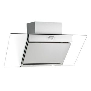 Klarstein Zola, hotă de bucătărie cu spațiu pentru cap, 90 cm, 635 mc / h, oțel inoxidabil, montaj pe perete, sticlă imagine