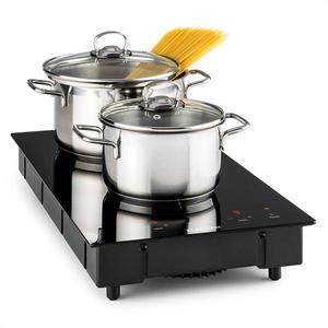 Klarstein VARICOOK DOMINO, aragaz cu inducție, aragaz cu 2 ochiuri, plită, ceramică, 3100 W imagine