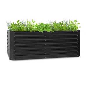 Blumfeldt High Grow Straight, ghiveci ridicat, 200 x 60 x 100 cm, 1200 l, oțel imagine