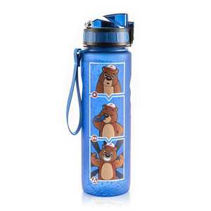 Monte Stivo Lyseren, sticlă de băut pentru copii, 600 ml, gradată, filtru impermeabil pentru fructe imagine