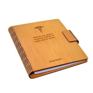 Agenda A5 din lemn personalizabila, natur, Piksel, Medicina, Doctor, asistenta, 100 pagini imagine