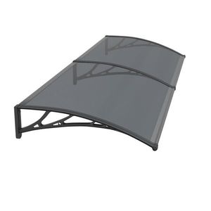 Copertina Premium de usa 200x80cm, brate negre, placa 6mm intreaga antracit imagine