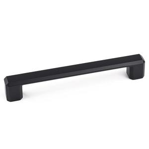 Maner pentru mobila Carli, finisaj negru mat CB, 160 mm imagine