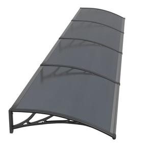 Copertina Premium de usa 400x80cm, brate negre, placa 6mm intreaga antracit imagine