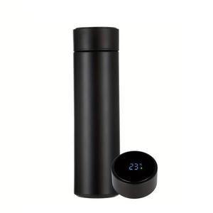 Termos, afisaj Led, indicator temperatura, inox, negru, 500 ml imagine