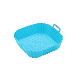 Tava silicon pentru Air Fryer, patrata, multicolor, 20x20x6.5 cm imagine