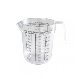 Cana gradata, gradatii pentru lichide, faina, zahar, plastic, 1 L imagine