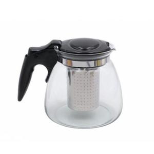 Ceainic cu infuzor, termorezistent, otel inoxidabil, negru, 900 ml imagine