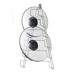 Suport capace, 5 compartimente, montare pe usa, metal, argintiu, 42x23x7 cm imagine