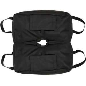 Outsunny Set 2 Baze pentru Umbrelă cu Sac Reîncărcabil cu 50 kg de Nisip, Mânere și Lopată, 50x25x18 cm, Negru | Aosom Romania imagine