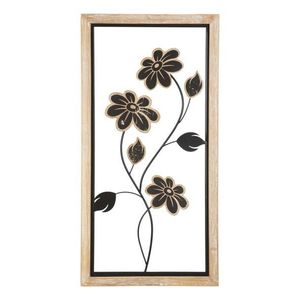 Mauro Ferretti Panou Perete Fier/Lemn Girish -A- cm 30X2, 5X60 | Aosom Romania imagine