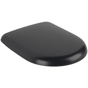 Capac wc Villeroy & Boch Antao cu inchidere lenta si QuickRelease Pure Black imagine