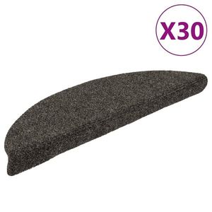 vidaXL Covorașe scară autoadezive 30 buc Antracit 56x17x3 cm imagine