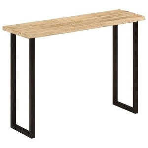 vidaXL Masă consolă, margini naturale, 105x33x76 cm, lemn masiv mango imagine