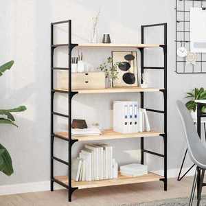 vidaXL Rafturi suspendate 4 buc. 80x40x2 cm lemn masiv acacia netratat imagine