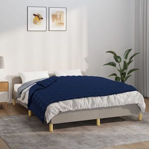 vidaXL Pătură cu greutăți, albastru, 120x180 cm, 5 kg, material textil imagine