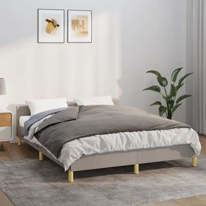vidaXL Pătură grea cu husă, gri, 135x200 cm, 10 kg, material textil imagine