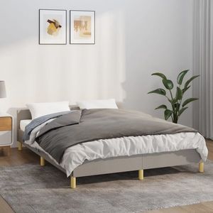 vidaXL Pătură grea cu husă, gri, 137x200 cm, 6 kg, material textil imagine