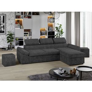 Coltar Extensibil Jamaica Plusat Gri Inchis imagine
