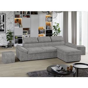 Coltar Extensibil Jamaica Plusat Gri Deschis imagine