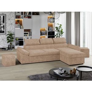 Coltar Extensibil Jamaica Plusat Bej imagine