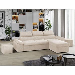 Coltar Extensibil Jamaica Plusat Crem imagine