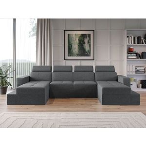 Coltar U Extensibil Paloma plusat aspect lana gri imagine