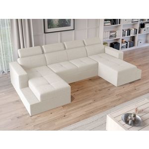 Coltar U Extensibil Paloma plusat aspect lana alba imagine