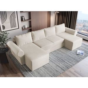 Coltar U Extensibil Bonito plusat aspect lana alba imagine