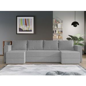 Coltar U Extensibil cu lada Alfa gri deschis imagine